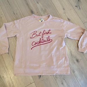 Wildfox NWT But First, Cocktails! Sweatshirt (medium) M